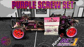 Topline RC , Purple Screw Set for ReveD MC-1 Drift Chassis