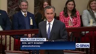 Sen. Mitt Romney Final Floor Speech