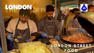 London Autumn Walk  BOROUGH Market Tour to Bankside | Best street food markets in London| [4K HDR]