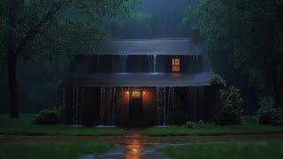 Rain Sounds for Sleeping: Ultimate Relaxation in a Cozy Forest House | Deep Sleep & Stress Relief"