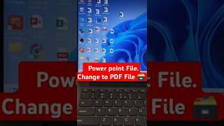 PowerPoint File ko PDF file me change kaise kare #pdf #powerpoint #tips #computer #ytshort #tech