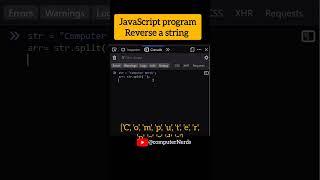 11. Most used JavaScript program on string in Hindi (Reverse a string) #javascript #coding