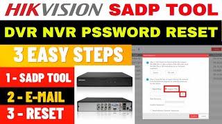 HOW TO RESET HIKVISION DVR PASSWORD  USING SADP TOOL | SADP TOOL PASSWORD RESET DVR