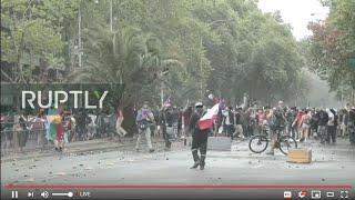 [11.08] Chile Demonstration. (English live narration) #chile#protest #news