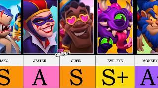 Tier List all cards S+, S, A, A+, B, C || LUDUS/MergeArena pvp (Android, iOS)