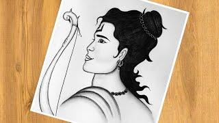 How To Draw Bhagwan Ram | Step By Step | Tutorial | Pencil Drawing Easy | Ayodhya Ram Ji Drawing