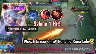 SELENA FLAMESHOT + DIRE HIT! AUTO MEMBUNUH TANPA MENYENTUH! BUILD SELENA ROAM TERSAKIT 2023 - MLBB