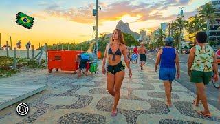 Walking on Ipanema & Leblon Boardwalk  Rio de Janeiro, Brazil —【4K】2025