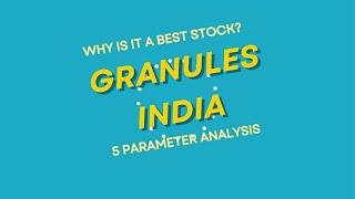 Granules India: Why is it a best stock? | 5 Parameter Analysis | How to chose stocks | Investment