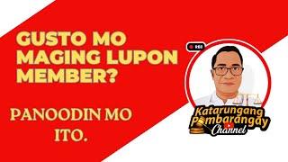 ANO ANG LUPONG TAGAPAMAYAPA AT PAANO MAGING MEMBER NITO?