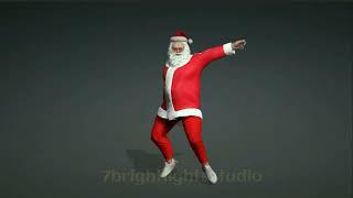Christmas santa claus 3d animation