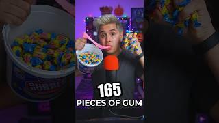 How much GUM can I chew at once?!  | #ASMR #shorts