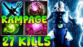 27 Kills + Rampage Zeus 7.36 Mid Lane Meta !! Zeus Dota 2 Guide Tutorial Gameplay Carry Support