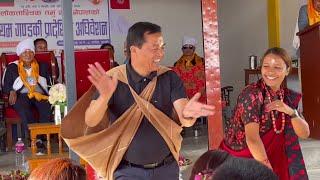 Excellent dance by Hon'ble Man Bahadur Gurung With Prithivi subba gurung/P.S /Perfect Gurung dance.