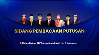 Sidang pembacaan putusan untuk 12 perkara dugaan pelanggaran KEPP di Ruang Sidang DKPP (28/6/2024).