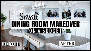 SMALL DINING ROOM MAKEOVER ON A BUDGET | MODERN FARMHOUSE DINING ROOM | BOARD AND BATTEN