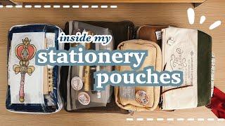 What's in my stationery pouch? | Delfonics, Hobonichi Drawer pouch, TSL, Yuruliku, Muji ️️