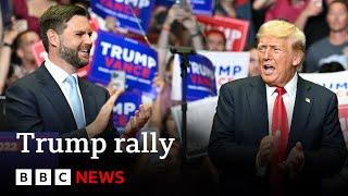 Donald Trump holds first rally since assassination attempt | BBC News