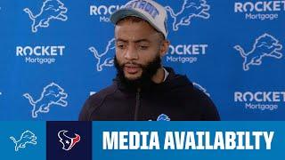 Detroit Lions players meet with the media | 2024 NFL Regular Season Week 10: Lions at Texans