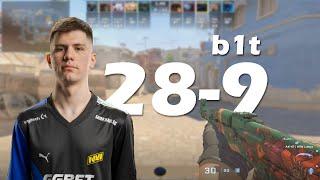 b1t (28-9) 4 QUAD KILLS IN A SINGLE GAME vs LVL10 FACEIT on mirage (CS2 POV)