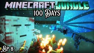 Raising a Warrior Dragon! Minecraft Twilight Jungle 100 Days Let's Play 8