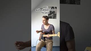 When a guitar player loses his pick