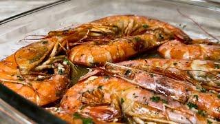 Gambones al horno con ajo y perejil RECETAS NAVIDEÑAS