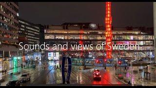 Sounds and views of Sweden [Winter Silent Vlog]
