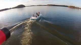 1st attempt at take off, fly, and landing from a moving boat