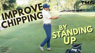 IMPROVING CHIPPING BY STANDING UP (SHORT GAME KEYS)