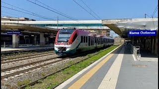 Transito del treno Leonardo Express 4605 nella stazione di Roma Ostiense