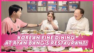 MUKBANG WITH RYAN BANG AT HIS KOREAN FINE DINING RESTAURANT! | Small Laude