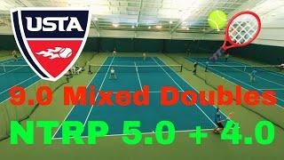 USTA 9.0 Mixed Doubles | Dillon Sykes NTRP 5.0 & Aynsley NTRP 4.0