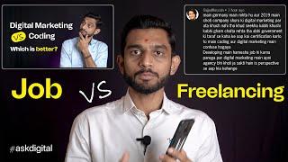 Digital Marketing vs Coding - Which is for Job vs Freelancing (agency) @PriyeshKhatrani