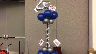 25th Anniversary Centerpiece - DIY Balloon Tutorial