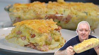 Ultimate IRISH Comfort Food, Cabbage, BACON, and MASHED Potato Casserole