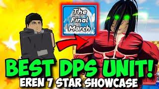 New Eren 7 Star is the BEST DAMAGE UNIT IN ASTD With OP RUMBLING ABILITY! | ASTD Showcase