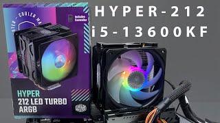 Cooler Master Hyper 212 Led Turbo Argb i5-13600kf install test