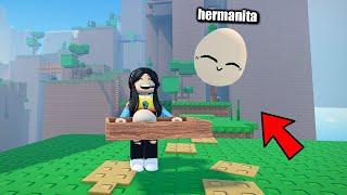 NO ROMPAS EL HUEVO EXTREMO  con mi hermanita en roblox | paolazgames