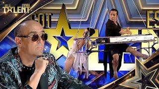 Couple get to play the PIANO hanging in the AIR | Auditions 4 | Spain's Got Talent 2024