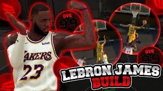 HOW TO MAKE A 99 OVR LEBRON JAMES BUILD! (NBA 2K20 MOBILE)