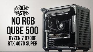 Blackout Gaming PC Build | NO RGB | Cooler Master Qube 500 | AMD Ryzen 7 8700F & RTX 4070 SUPER
