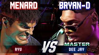 SF6 ▰ MENARD (Ryu) vs BRYAN-D (Dee Jay) ▰ High Level Gameplay