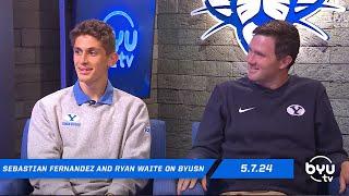 Sebastian Fernandez and Ryan Waite talk new records and BYU athletes in the Olympics