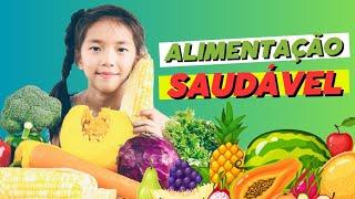 Alimentação SAUDÁVEL para CRIANÇAS - Vídeo educativo ensinando a se ALIMENTAR bem para ter SAÚDE