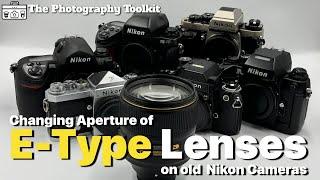 E-type lenses on older Nikon cameras