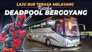 SERASA TERBANG Mendekati Pekanbaru | PO SAN Bus Solo Jakarta Pekanbaru via Lintas Timur Sumatera #3