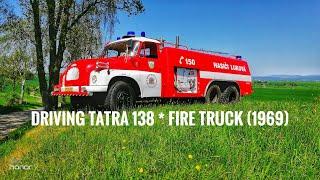 Driving TATRA 138 * FIRE TRUCK * /1968/V8/ On Board video