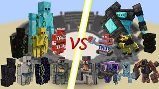 Extra Golems's Golem vs Golemania's Golem! Minecraft mob battle!