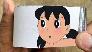 Doraemon Cartoon Flipbook #200 | Nobita Pulls Shizuka's Clothes Flip Book | Flip Book Artist 2024